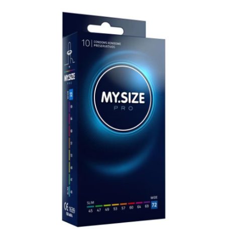 MY.SIZE PRO 72mm-es óvszer, 10 db-os