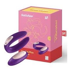    Satisfyer Double Plus Remote párvibrátor , vezeték nélküli távirányítóval