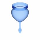  *Satisfyer feel secure  Cup- Menstruációs kehely szett kék 2 db