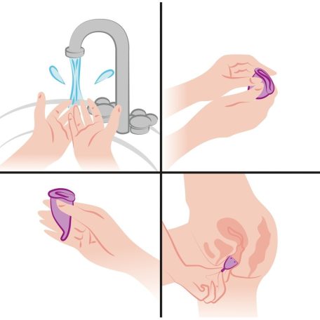  *Satisfyer feel secure  Cup- Menstruációs kehely szett kék 2 db