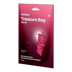   *Satisfyer Treasure Bag M - diszkrét tároló táska - közepes (pink)