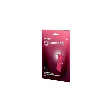 *Satisfyer Treasure Bag M - diszkrét tároló táska - közepes (pink)