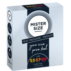 Mister Size Óvszer (3 db-os ) (53-57-60-as) méretben