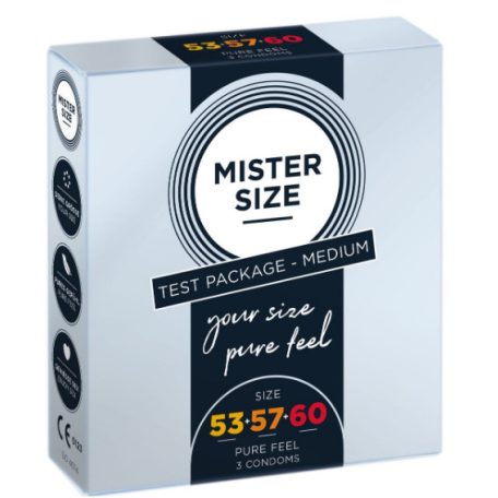 Mister Size Óvszer (3 db-os ) (53-57-60-as) méretben