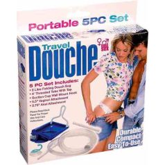 - Travel douche Hüvely és anál mosására is alkalmas