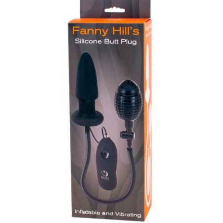 Fanny Hill Inflatable Buttplug Black Vibrációs Anál tágító