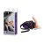Sexxbian 7.5" Vibrating Dong & Harness - távirányítós, élethű vibrátor hámmal - 14,5 cm (fekete-testszínű)