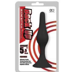 Back up butt plug 5,5" fekete záróizom tágító