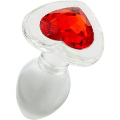   Passion labs Silver anál ékszer kék  szív formájú ékkővel