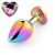 Guilty Toys Rainbow Buttplug Glamur L-es méretű anál ékszer