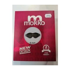 2 Years warranty fekete szemmaszk Bőr csatos
