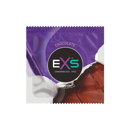 EXS Hot Chocolate – óvszer csoki ízesítéssel – fekete 