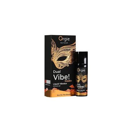*Orgie Dual Vibe kissable  liquid vibrator(15 ml) - unisex folyékony vibrátor - Sex on the Beach 