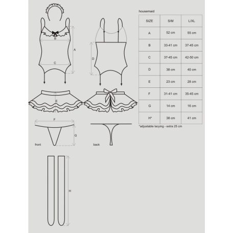 Obsessive, Housemaid 5 részes jelmez-aphroditeszexshop