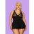 Obsessive - Luvae Babydoll L/XL fekete színben