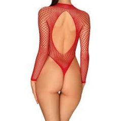Obsessive B126 Bodystrocking piros S-M-L