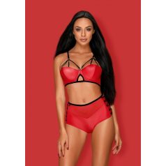 Obsessive - Leatheria Set - Piros/fekete - S/M