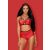 Obsessive - Leatheria Set - Piros/fekete - S/M