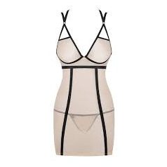   Obsessive Nudelia Chemise Nude  2 részes hálóing L/XL méretben