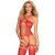  Obsessive - G313 Bodystocking Piros színben