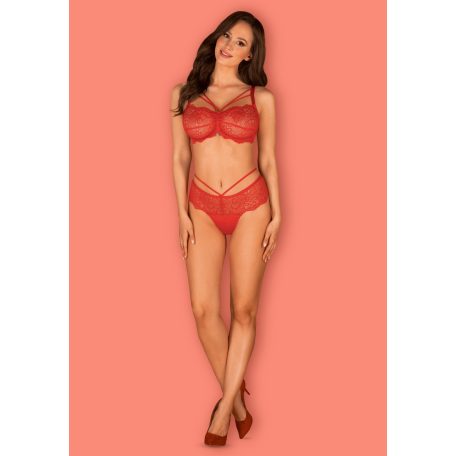Obsessive Loventy set piros S-M