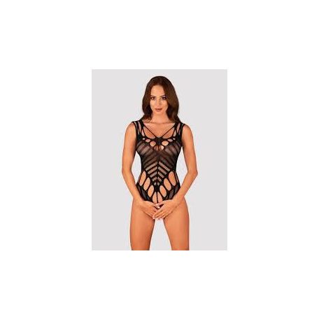  Obsessive B139 Fekete alul nyitott necc body