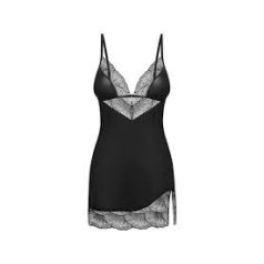 Obsessive Lobellis Chemise fekete hálóing M/L méretben