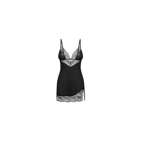 Obsessive Lobellis Chemise fekete hálóing M/L méretben