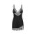 Obsessive Lobellis Chemise fekete hálóing M/L méretben
