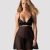 Obsessive  Nutris babydoll& Thong M/L méret fekete színben