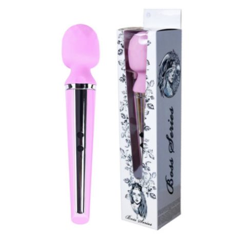Boss Series Masszírozó B - Magic sorozat, rózsaszín, ABS, szilikon, 10 funkció, nagy teljesítmény, ergonomikus kialakítás