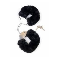 Boss Series Fetish Furry Cuffs fekete szőrös bilincs