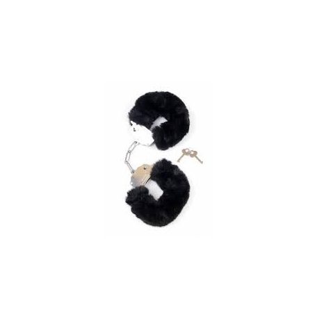 Boss Series Fetish Furry Cuffs fekete szőrös bilincs