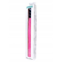 Fetish boss series 27 cm-es szilikon korbács  pink színben