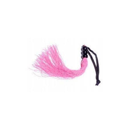 Fetish boss series 27 cm-es szilikon korbács  pink színben