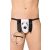 Softline Thong 4422 kutyás tanga - fekete/fehér S-L 