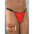 Softline - 4425 - Férfi Tanga - Piros Fekete Szegéllyel - S/L