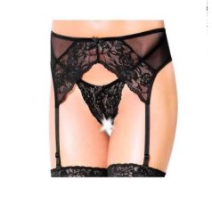Softline Harisnyatartó+tanga 3317 Fekete S/M