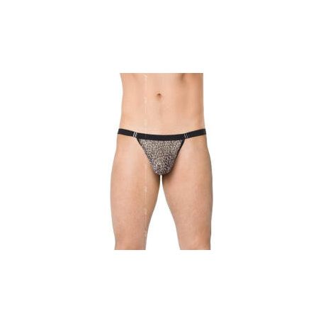 Softline Mens Thong 4528 párducmintás férfi tanga S-L méret