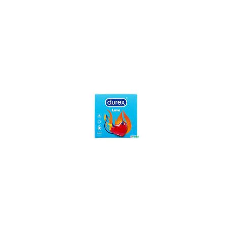 Durex Love  Easy-On alakú, ondótartállyal ellátott, síkosított óvszer 4 db
