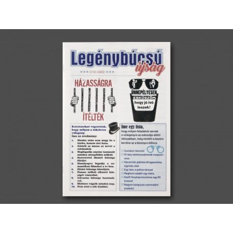 Legénybúcsú újság