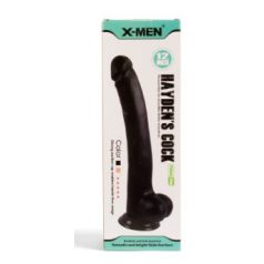 X-MEN Hayden’s 12 inch Cock Black fekete herés dildó
