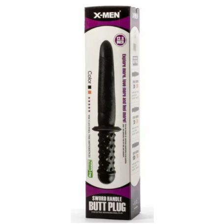 X-MEN 13,8 " sword handle butt plug (fekete kard-dildó)