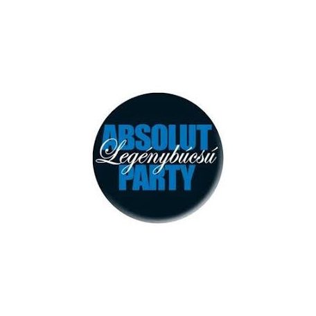 *Absolut Legénybúcsú Party Kitűző - 5,5 cm