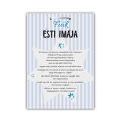 Ajándék tábla Fiúk esti imája 