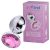 Desirel Pink Jewel M - anál plug (ezüst-pink) 