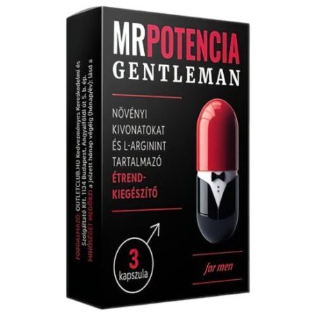 *MrPotencia Gentleman - étrend kiegészítő kapszula férfiaknak (3db)