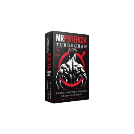 *Mrpotencia  Turbogran - tutti-frutti izű étrend kiegészítő férfiaknak (7 tasak)