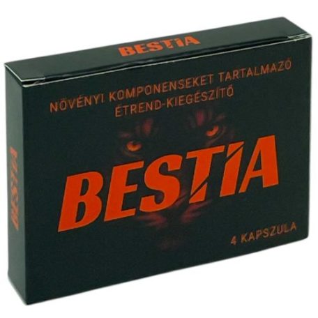 *Bestia- Növényi komponenseket tartalmazó étrend kiegészítő (4 kapszula)