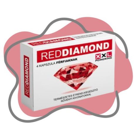 Reddiamond by XXL powering - 4db étrend-kiegészítő férfiak részere